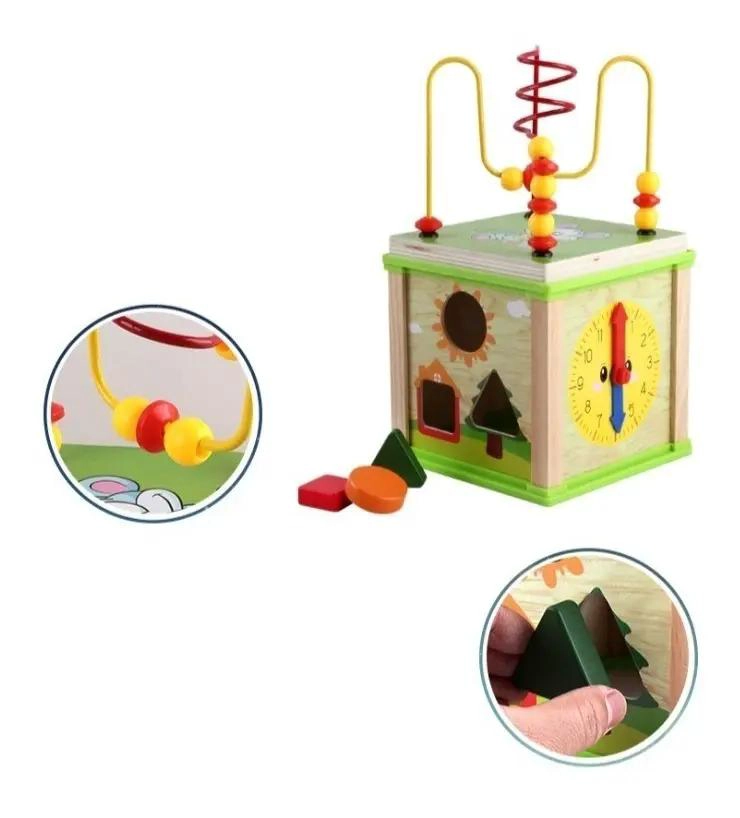 PUZZLE DIDACTICO MULTIFUNCIONAL DE MADERA PARA NIÑOS - 8