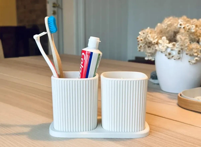 ORGANIZADOR DE BAÑO PARA CEPILLOS Y UTENSILIOS DE HIGIENE - 3