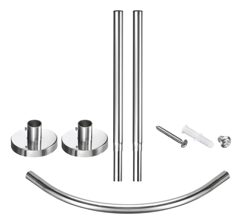 BARRA EXTENSIBLE PARA CORTINA DE DUCHA EN U 80-110 CM - 3