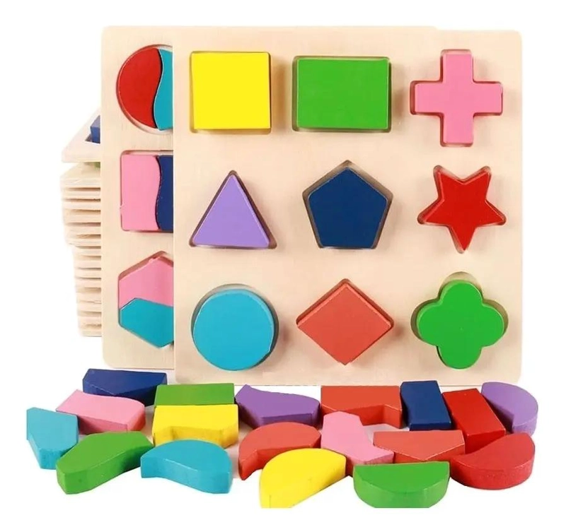 PACK DE 3 PUZZLES DE MADERA PARA NIÑOS - 8