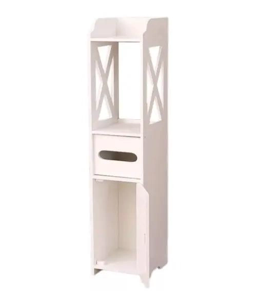 GABINETE ORGANIZADOR DE BAÑO EN COLOR BLANCO ANTIGUO - 2