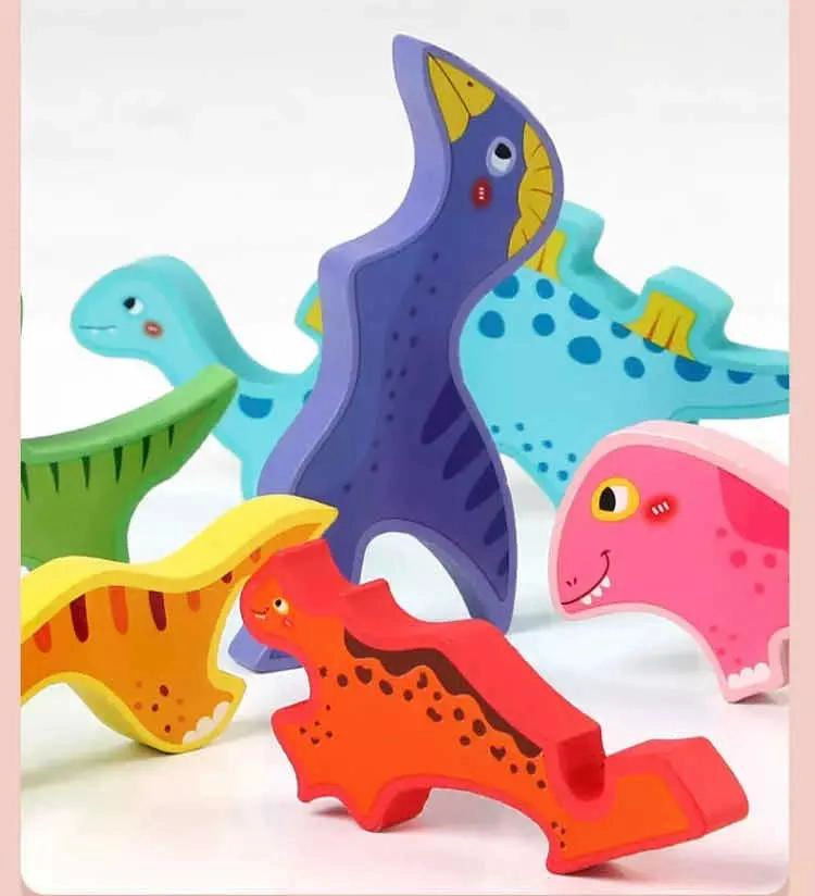 ROMPECABEZAS DE MADERA CON DINOSAURIOS PARA NIÑOS - 4