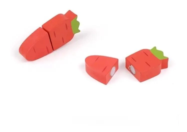 PUZZLE DIDACTICO DE MADERA PARA CORTAR FRUTAS Y VERDURAS - 7