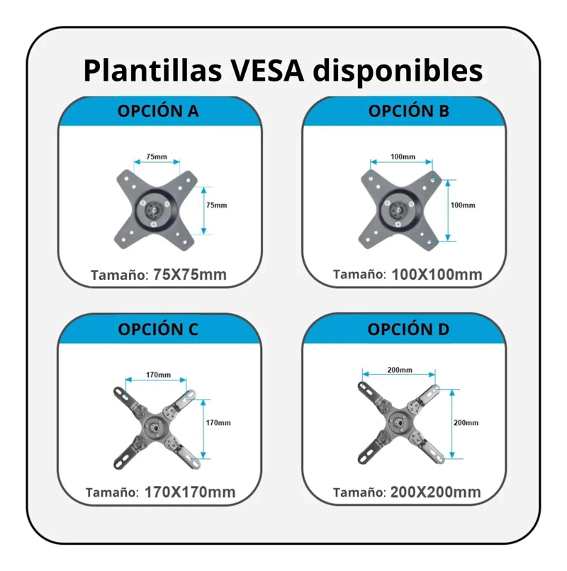 SOPORTE DE TV MOVIBLE PARA PANTALLAS DE HASTA 43 PULGADAS - 6