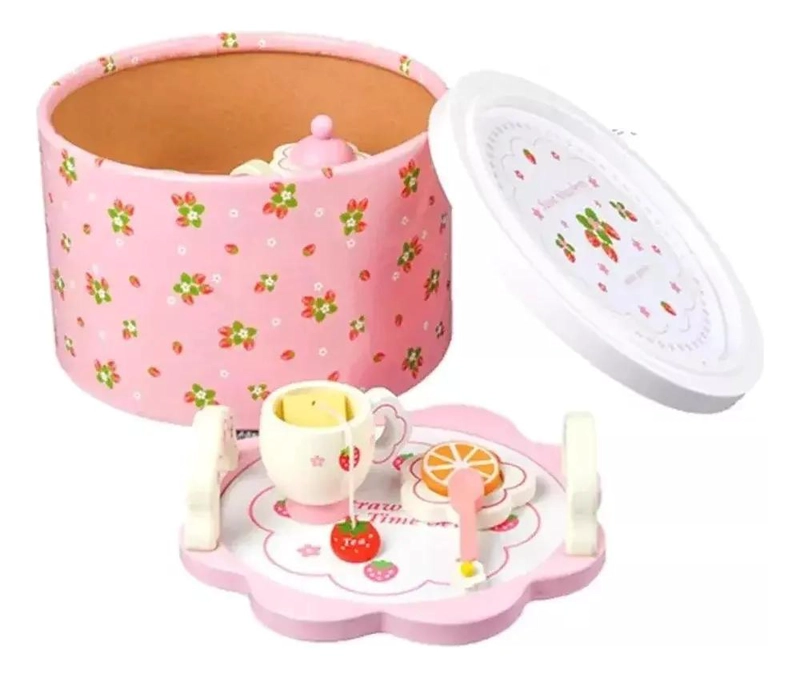 JUEGO DIDACTICO DE TAZAS DE TE  DE MADERA PARA NIÑOS - 6