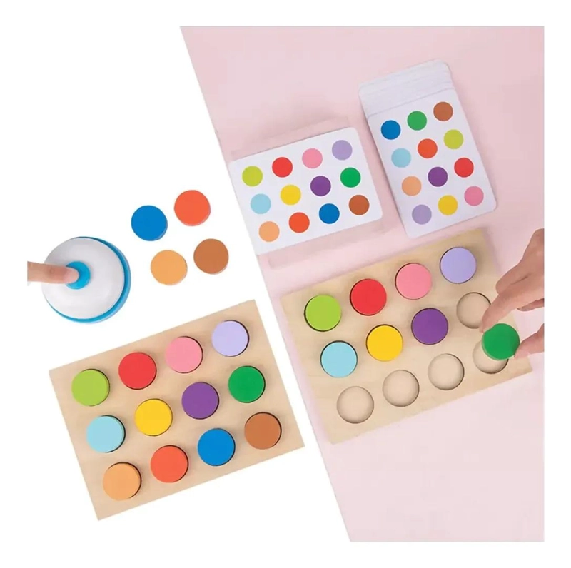 JUEGO EDUCATIVO DE MADERA PARA DESARROLLO INFANTIL - 3