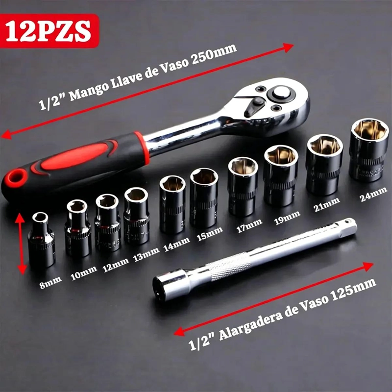 KIT DE LLAVES DE TRINQUETE 1/2 PULGADA PARA REPARACION - 2