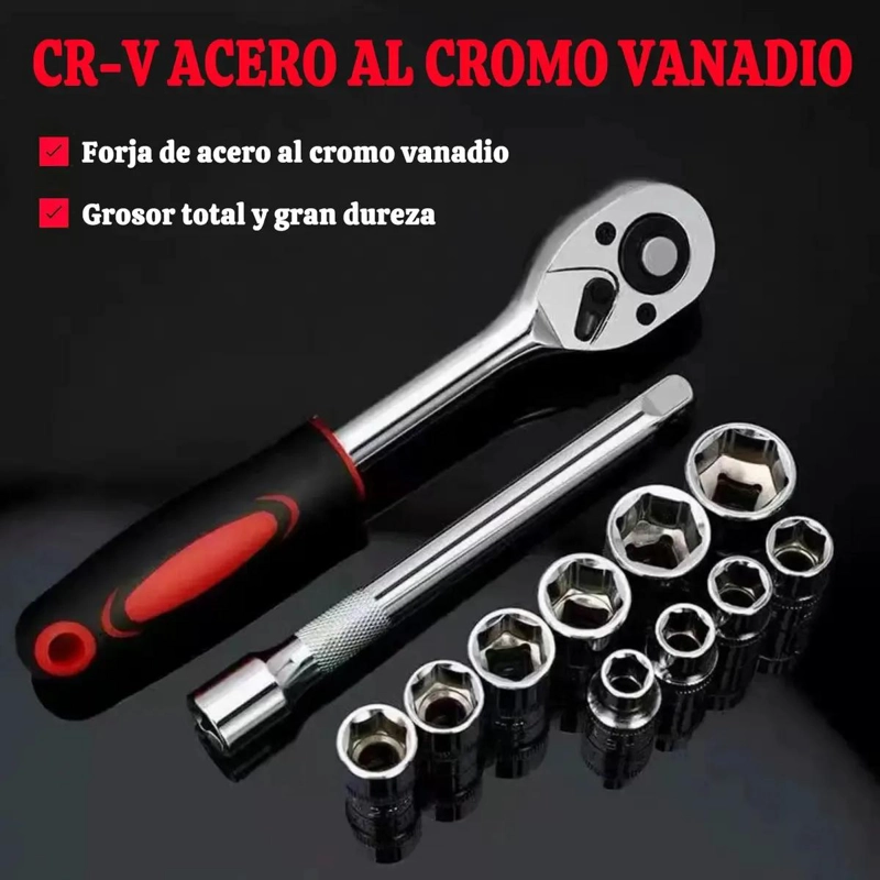 KIT DE LLAVES DE TRINQUETE 1/2 PULGADA PARA REPARACION - 4