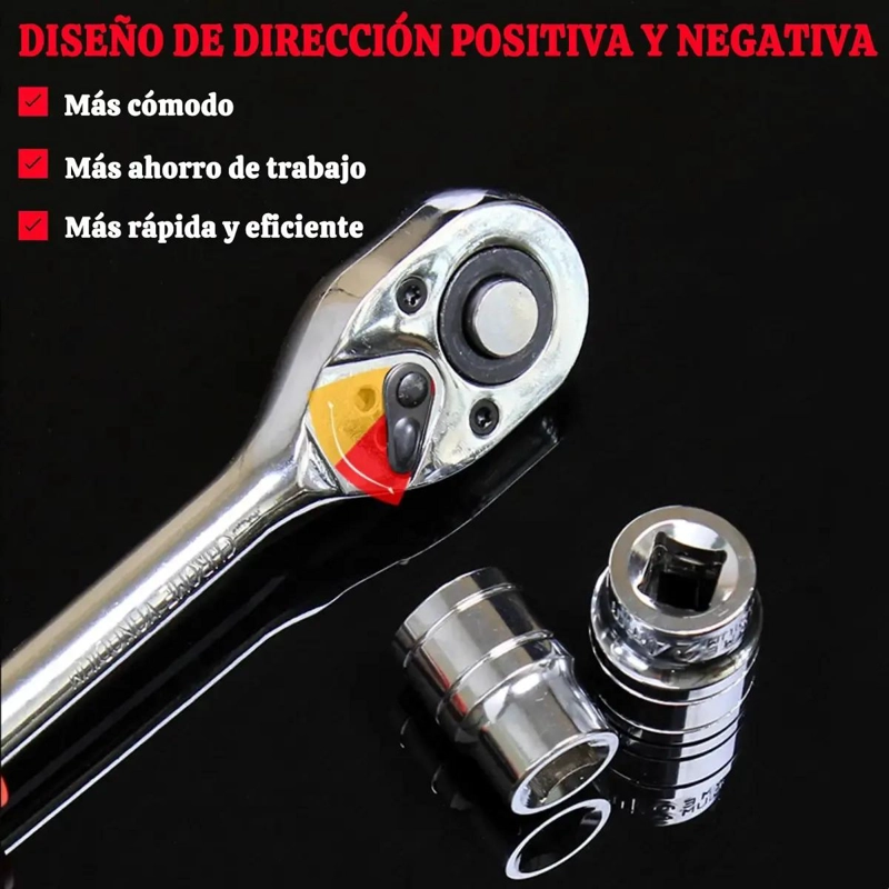 KIT DE LLAVES DE TRINQUETE 1/2 PULGADA PARA REPARACION - 5