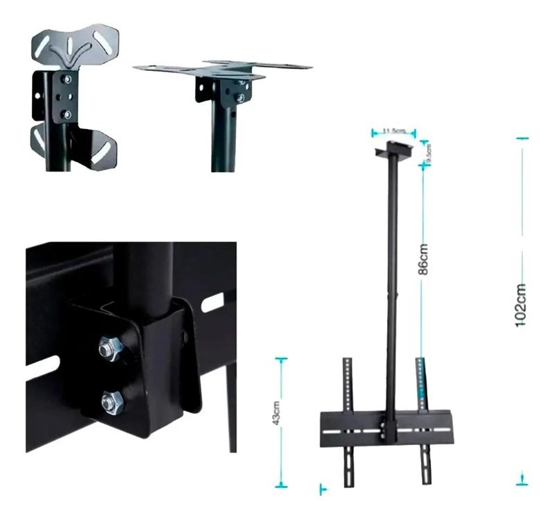 SOPORTE AJUSTABLE PARA TV DE TECHO O PARED 26-55 PULGADAS - 4