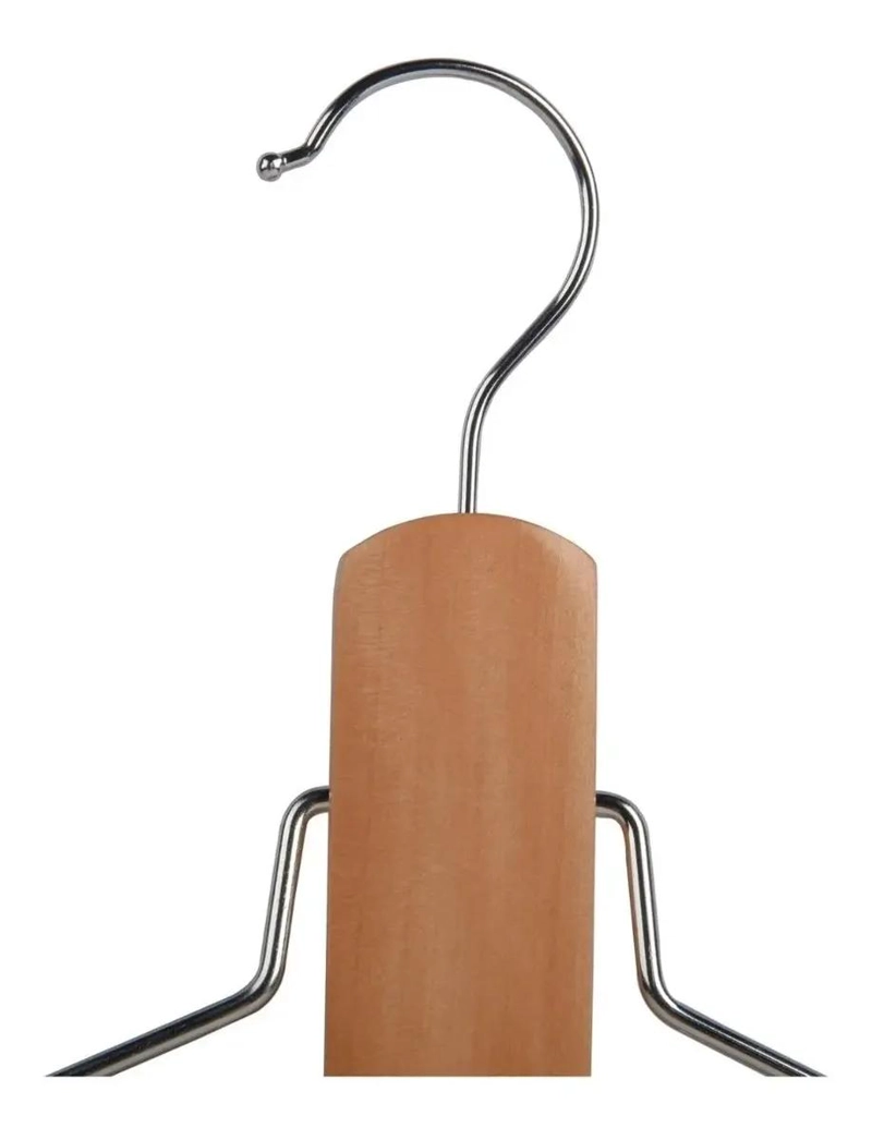 COLGADOR DE MADERA NATURAL PARA AHORRO DE ESPACIO - 6