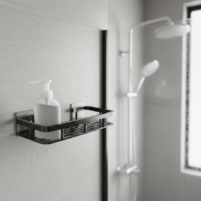 ESTANTE DE DUCHA DE ALUMINIO ESPACIAL PARA BAÑO Y COCINA - 9