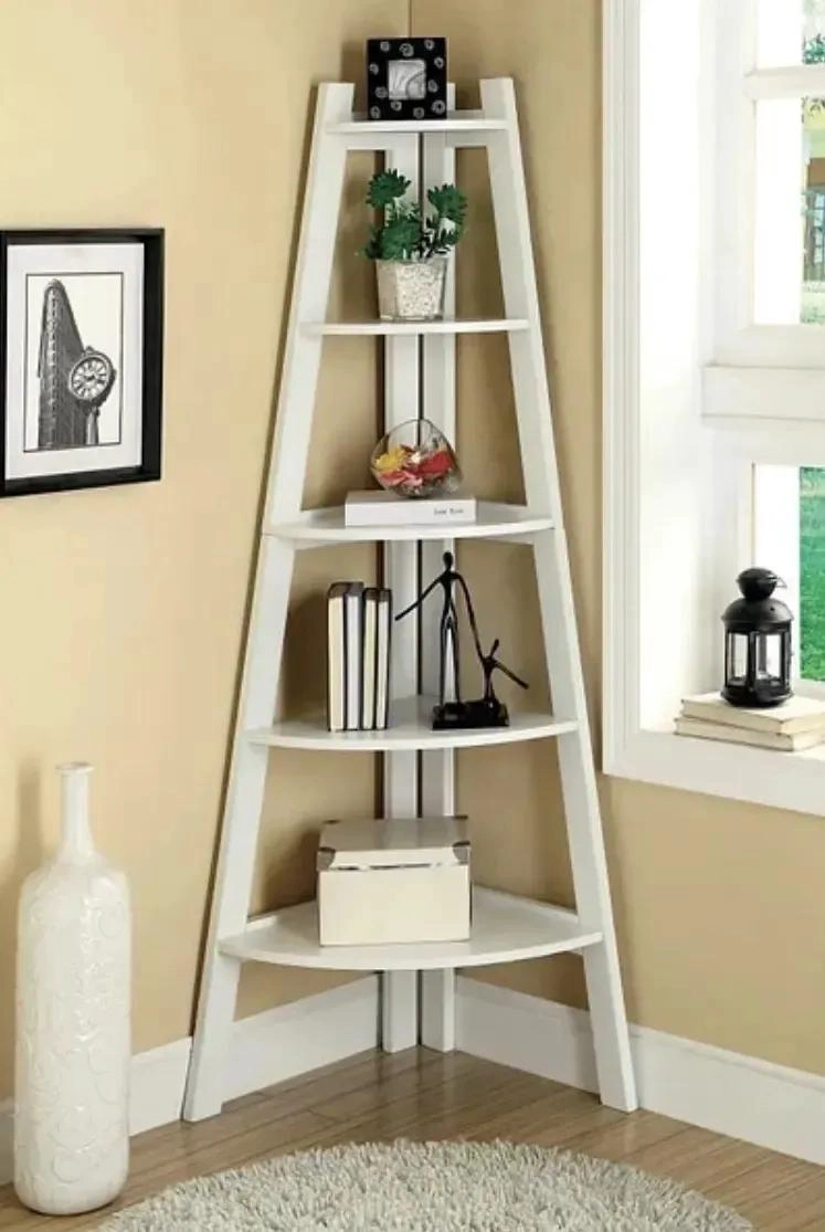 ORGANIZADOR ESQUINERO LIBRERO 5 NIVELES COLOR BLANCO - 5