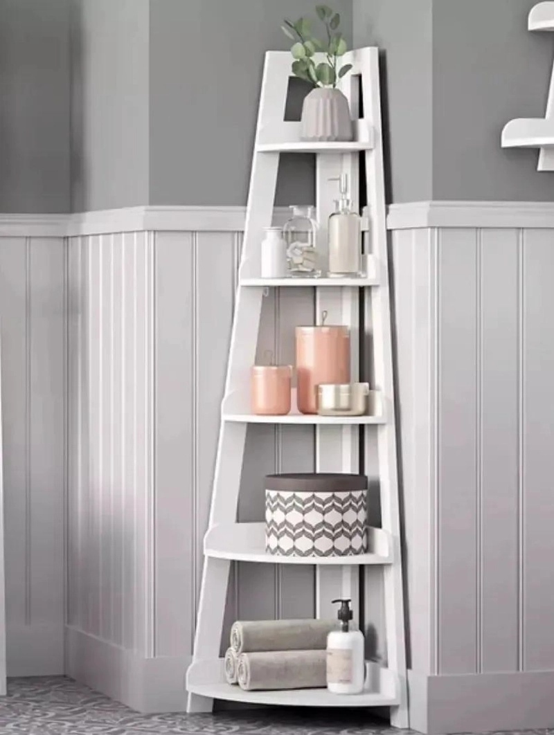 ORGANIZADOR ESQUINERO LIBRERO 5 NIVELES COLOR BLANCO - 6
