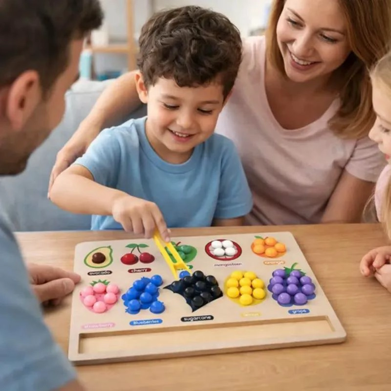 TABLERO DE CLASIFICACION DE COLORES Y FRUTAS PARA APRENDIZAJE - 6