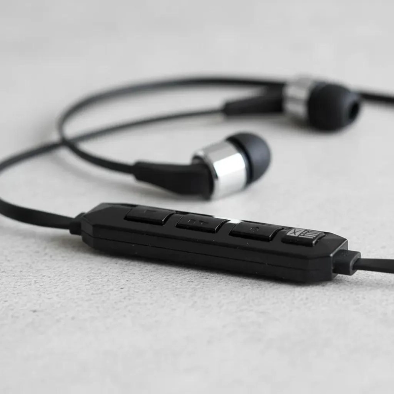 AUDIFONOS IN-EAR BLUETOOTH METAL NEGRO CON MICROFONO - 4