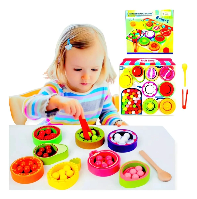 JUEGO DIDACTICO DE CLASIFICACION DE COLORES Y FORMAS PARA NIÑOS - 1