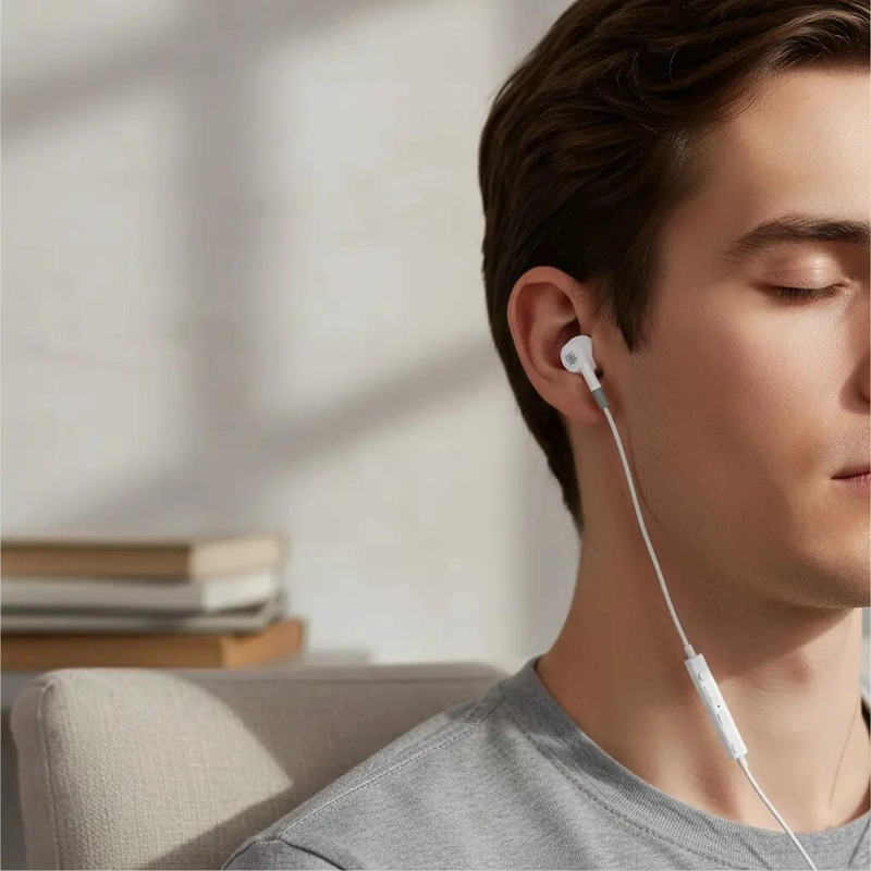 AURICULARES IN-EAR CON MICROFONO 1.2M COLOR BLANCO - 7