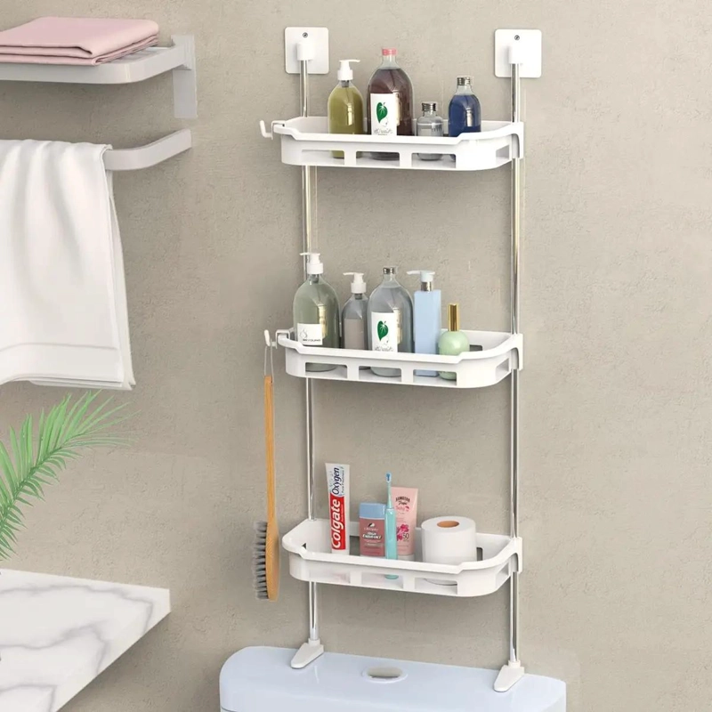 REPISA ORGANIZADORA DE TRES NIVELES PARA BAÑO Y COCINA - 2
