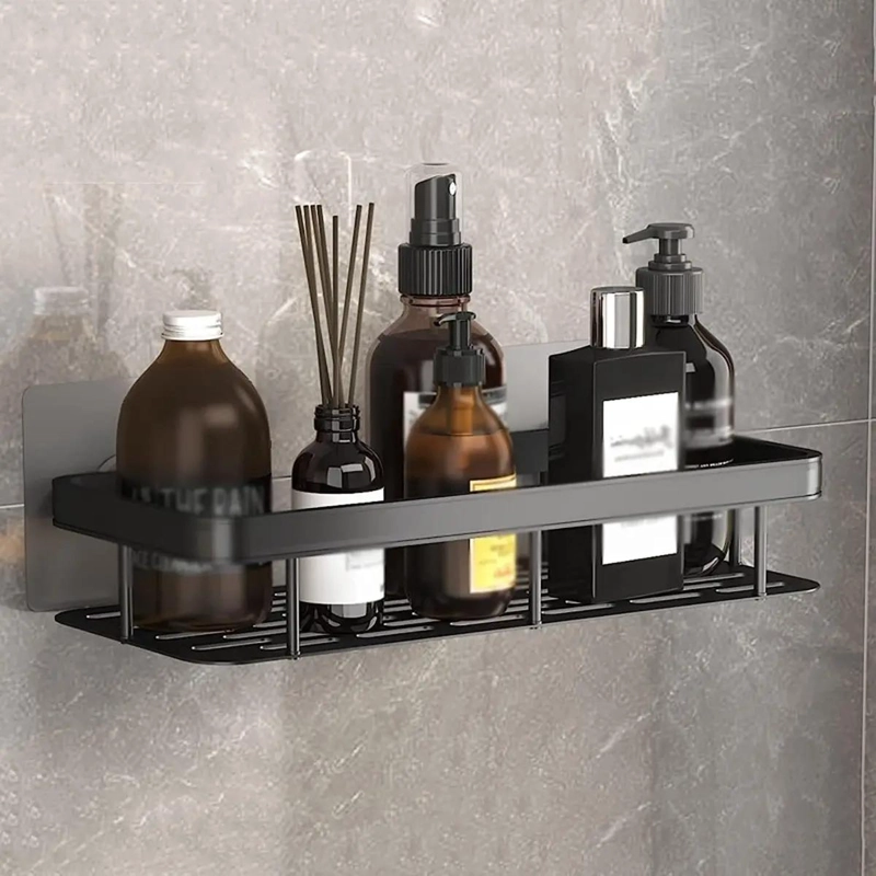 ORGANIZADOR DE DUCHA NEGRO CON DISEÑO ELEGANTE Y FUNCIONAL - 7