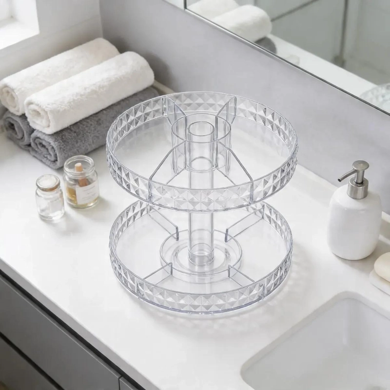 ORGANIZADOR GIRATORIO 360 PARA COSME TICOS Y BAÑO - 4