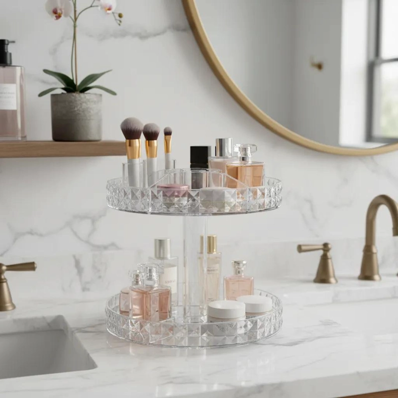 ORGANIZADOR GIRATORIO 360 PARA COSME TICOS Y BAÑO - 5