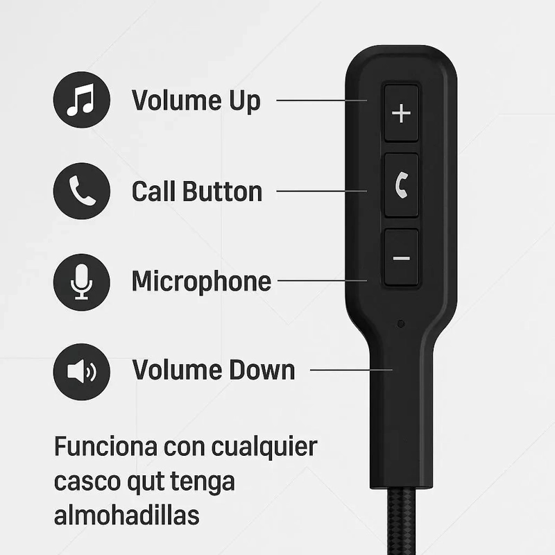 AUDIFONOS BLUETOOTH PARA CASCO DE MOTO CON MICROFONO INTEGRADO - 5
