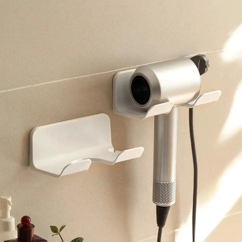 SOPORTE ADHESIVO PARA SECADOR DE PELO BLANCO SIN PERFORAR - 6