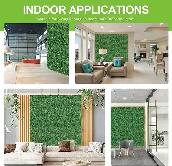 PACK DE 10 PANELES PLASTICOS VERDES PARA JARDIN VERTICAL - 1