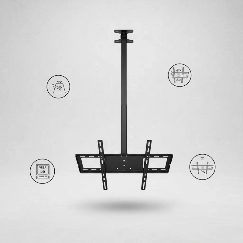SOPORTE DE TV DE TECHO AJUSTABLE PARA PANTALLAS DE 26 A 55 PULGADAS - 2