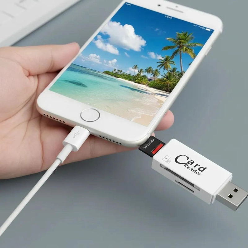 LECTOR DE TARJETAS SD Y MICRO USB 3 EN 1 PARA TABLETS - 6