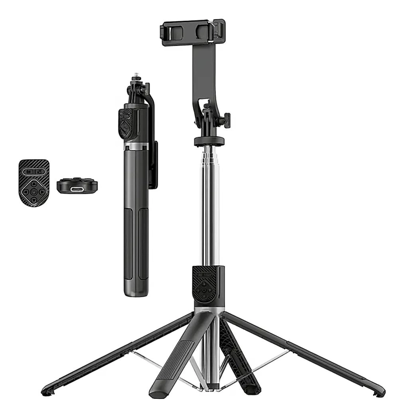 TRIPODE EXTENSIBLE PARA CAMARAS Y CELULARES CON CONTROL REMOTO - 1