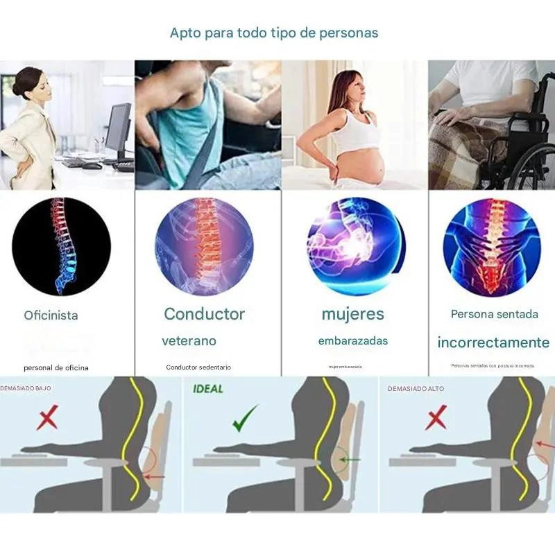 COJIN ORTOPE DICO LUMBAR DE ESPUMA VISCOELASTICA PARA SILLAS - 6