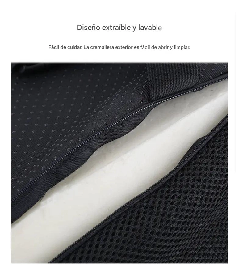 COJIN ORTOPE DICO LUMBAR DE ESPUMA VISCOELASTICA PARA SILLAS - 9