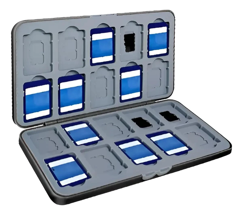 ESTUCHE ORGANIZADOR PARA TARJETAS SD CON 40 RANURAS - 1