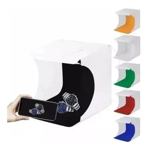 ESTUDIO FOTOGRAFICO PORTATIL CON LUZ LED Y FONDOS DE COLORES - 3