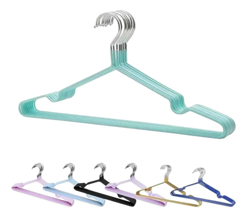 PACK DE 15 PERCHAS COLGADORAS DE ACERO PARA ROPA INFANTIL 29CM - 1