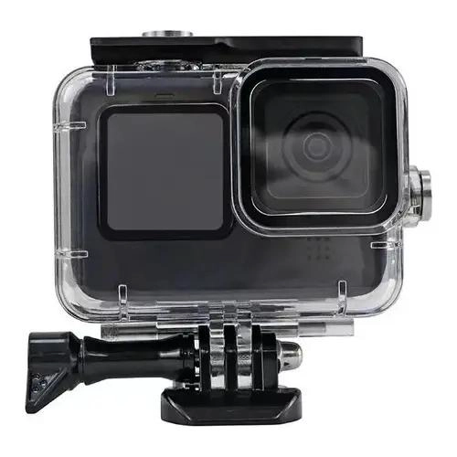 CARCASA RESISTENTE PARA CAMARA GOPRO CON LENTE DE CRISTAL - 1