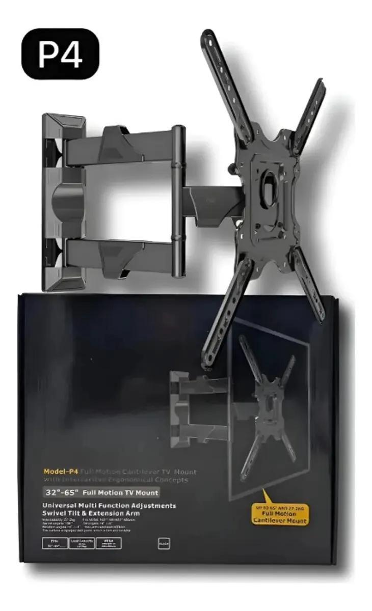 SOPORTE DE TV CON MOVIMIENTO COMPLETO PARA PANTALLAS DE 32 A 60 PULGADAS - 1