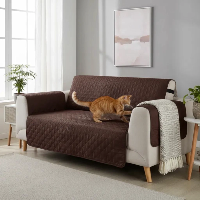 CUBRE SILLON IMPERMEABLE PARA SOFA DE 3 CUERPOS - 2