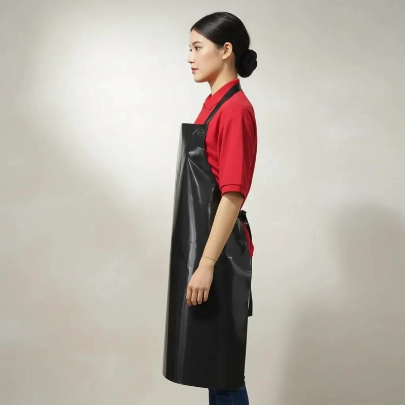 PECHERA DE PVC NEGRA PARA PROTECCION EN COCINA - 3