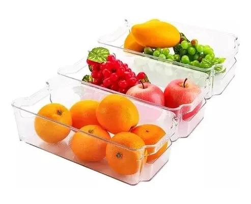 CONTENEDOR ORGANIZADOR APILABLE PARA REFRIGERADOR Y ALMACENAMIENTO - 2
