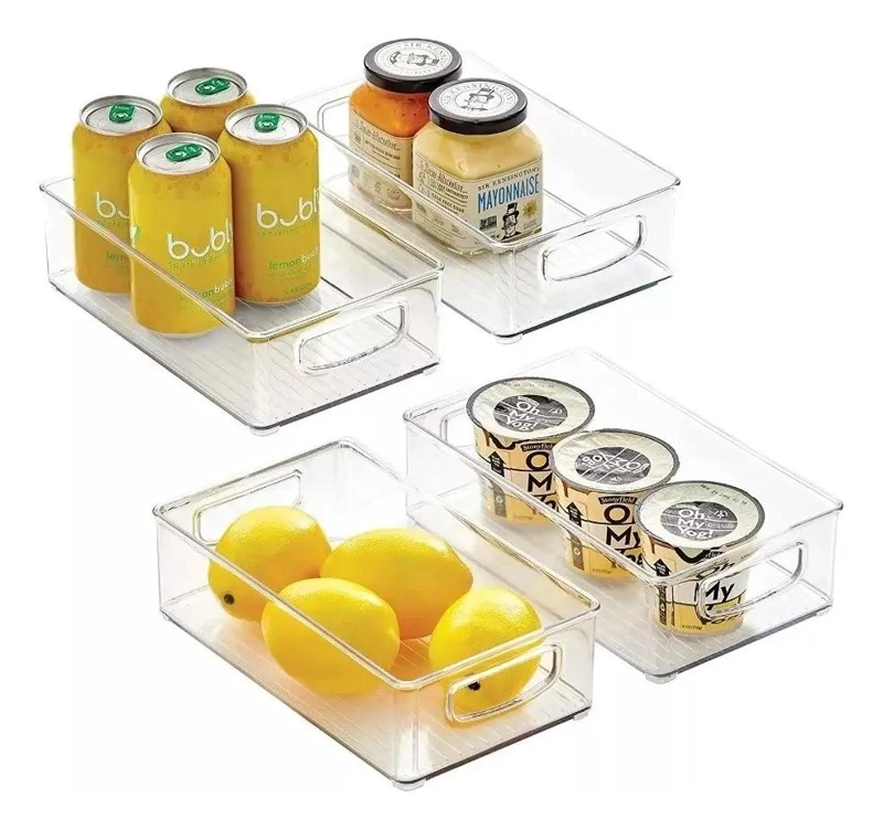 CONTENEDOR ORGANIZADOR APILABLE PARA REFRIGERADOR Y ALMACENAMIENTO - 6