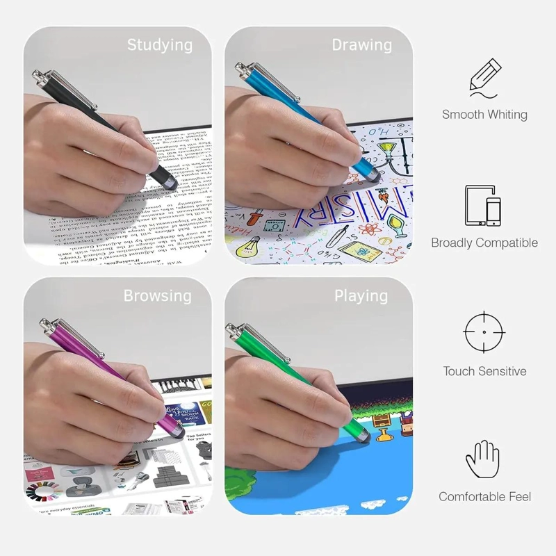 SET DE 10 LAPICES TACTILES UNIVERSALES PARA DISPOSITIVOS MOVILES - 6