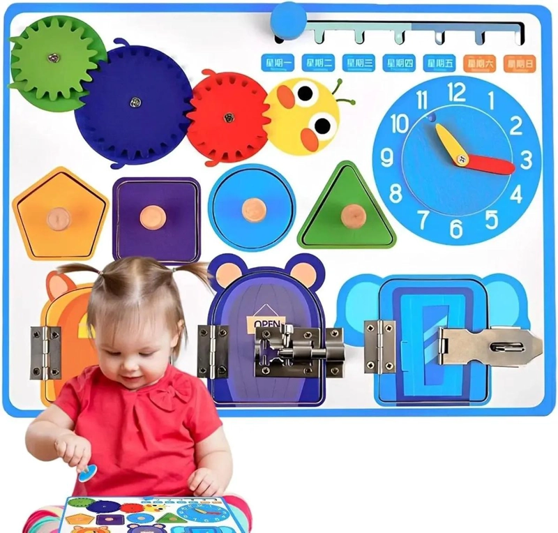 TABLERO DIDACTICO EDUCATIVO SENSORIAL PARA NIÑOS - 2