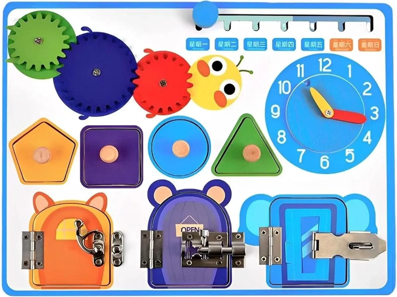 TABLERO DIDACTICO EDUCATIVO SENSORIAL PARA NIÑOS - 3