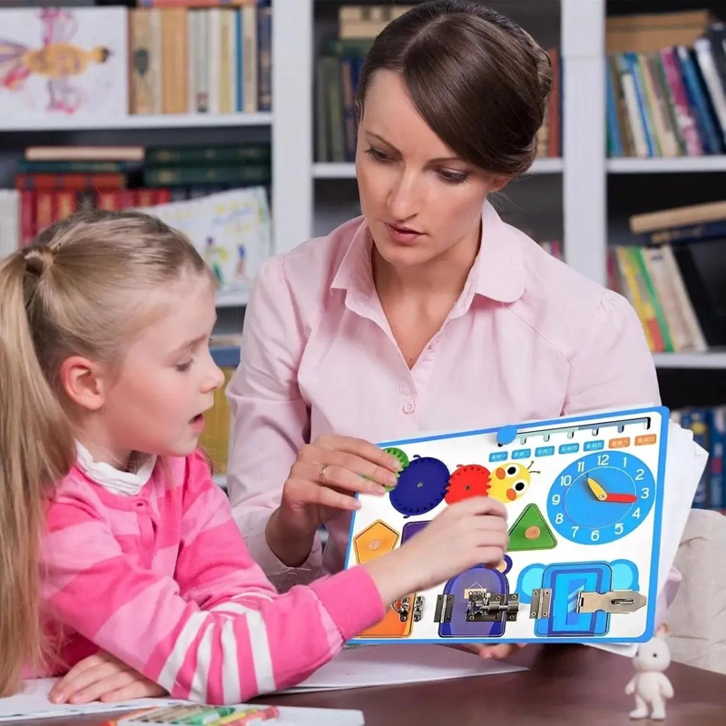 TABLERO DIDACTICO EDUCATIVO SENSORIAL PARA NIÑOS - 4
