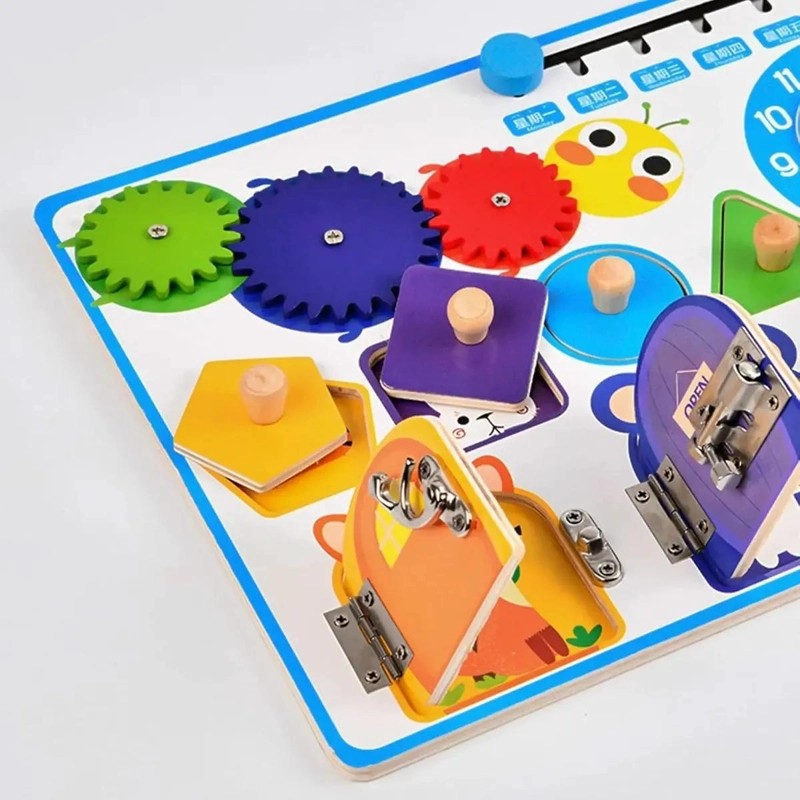 TABLERO DIDACTICO EDUCATIVO SENSORIAL PARA NIÑOS - 8