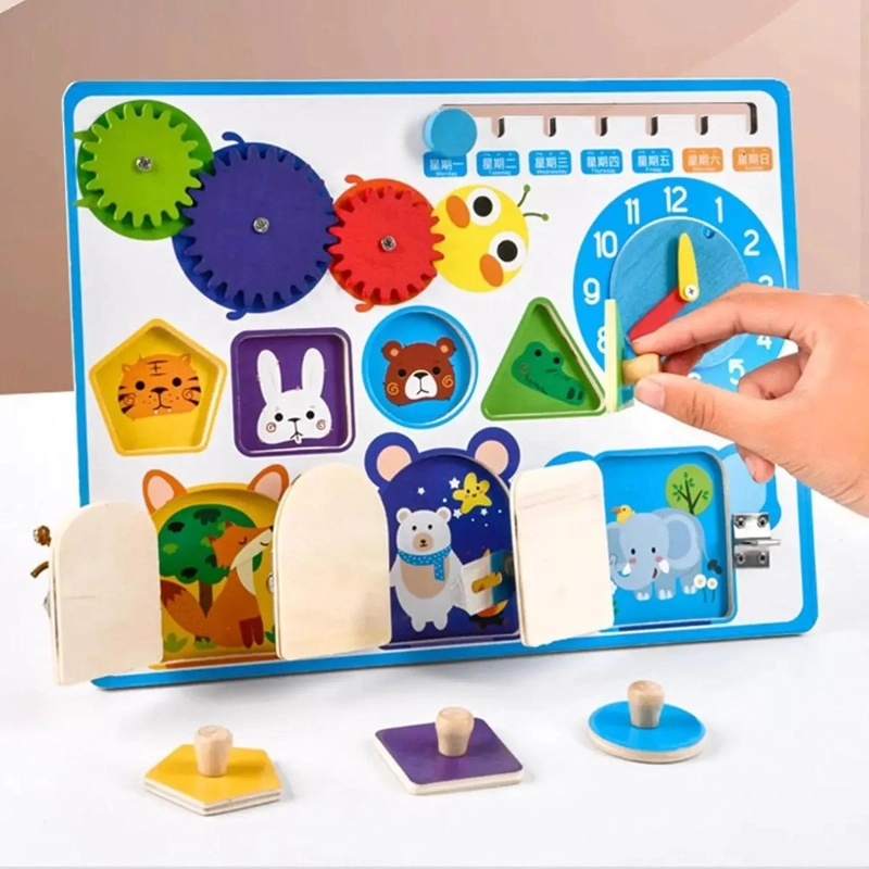 TABLERO DIDACTICO EDUCATIVO SENSORIAL PARA NIÑOS - 9