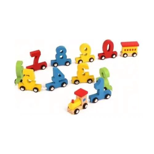 TREN DE JUGUETE DE MADERA COLORIDO PARA NIÑOS - 3